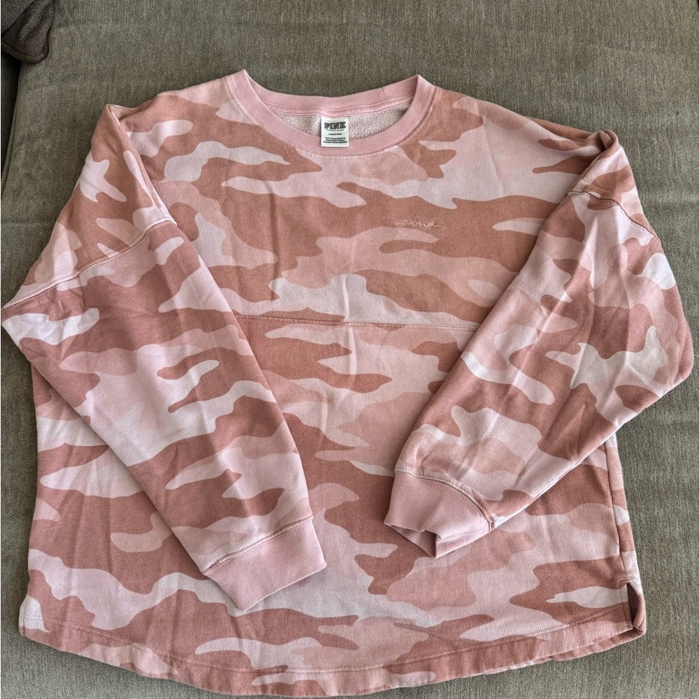 PINK Victoria's Secret Pink Camo Sweater